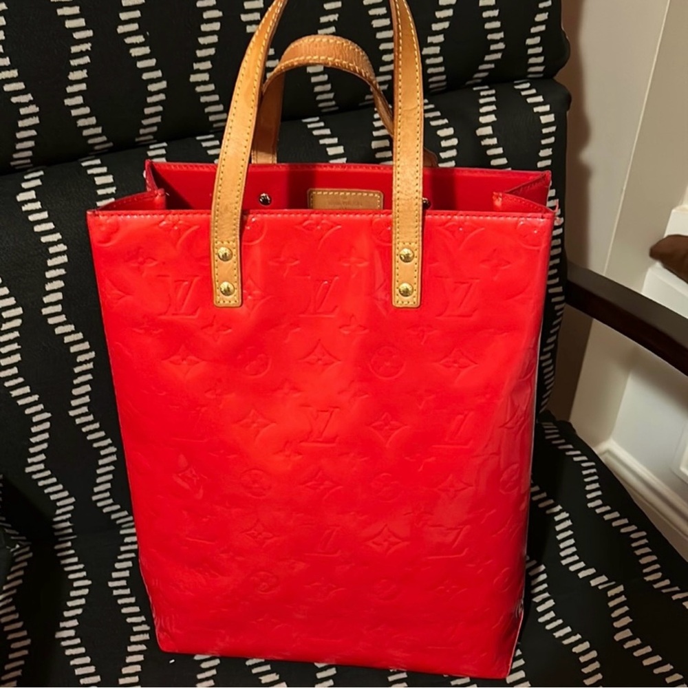 Louis Vuitton Red Tote Bag
